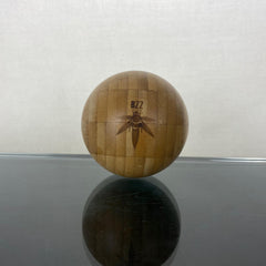 hollow bamboo ball, with screw top for discreetly hiding herbs