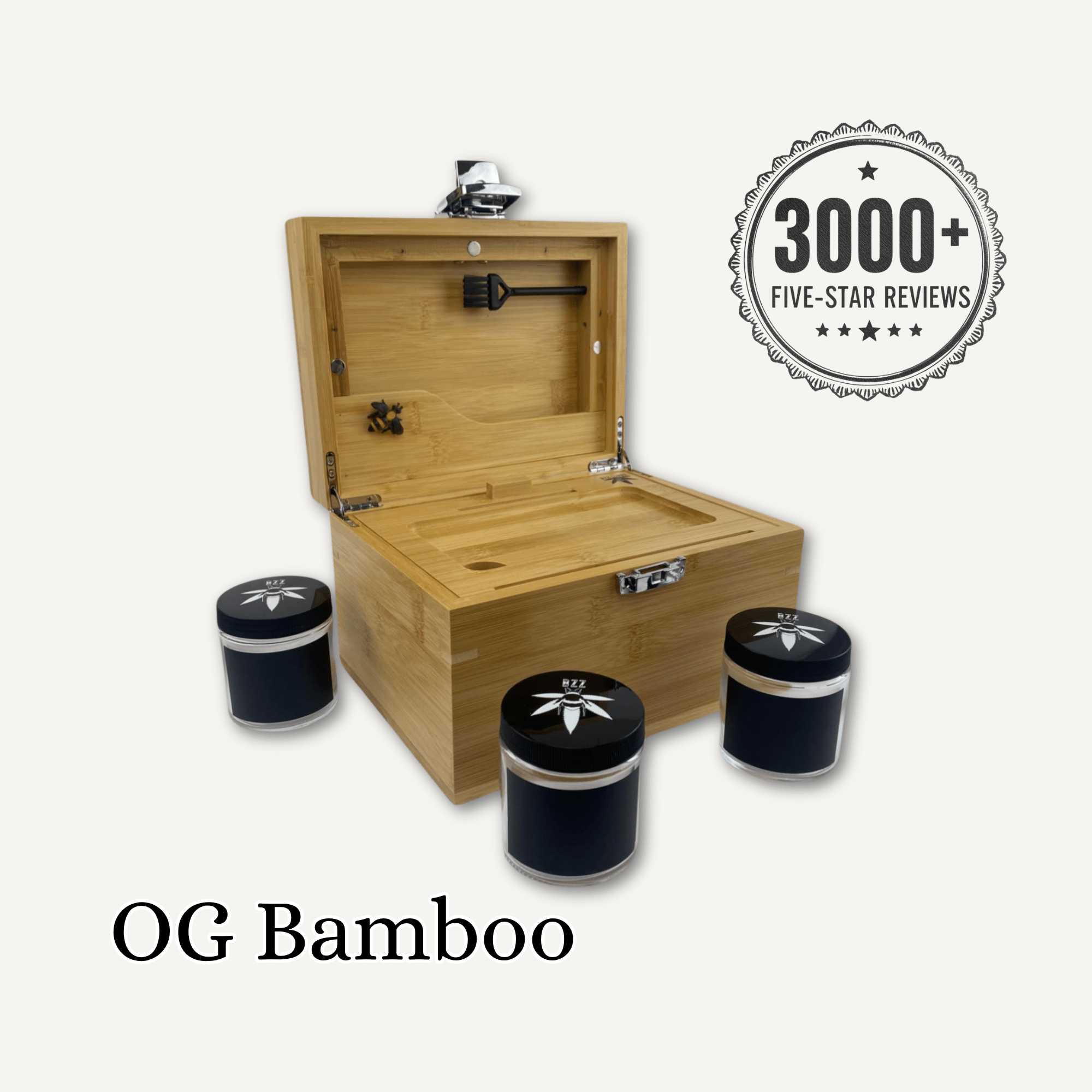 OG BzzBox - Large Bamboo Lockable Smell-Proof Stash Box – Bzz Box OG BzzBox - Large Bamboo Lockable Smell-Proof Stash Box – Bzz Box