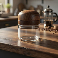 Grinder - Dark Wood BzzBox + Bzz Grinder + Gun Metal Stash Jar - Save $25 - Bzz Box