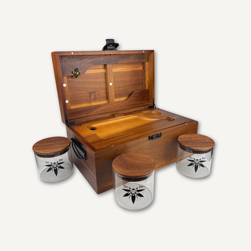 XL Dark Wood Bzz Box (Treasure Chest)