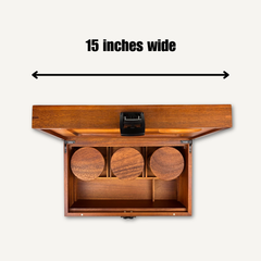 XL Dark Wood Bzz Box (Treasure Chest)