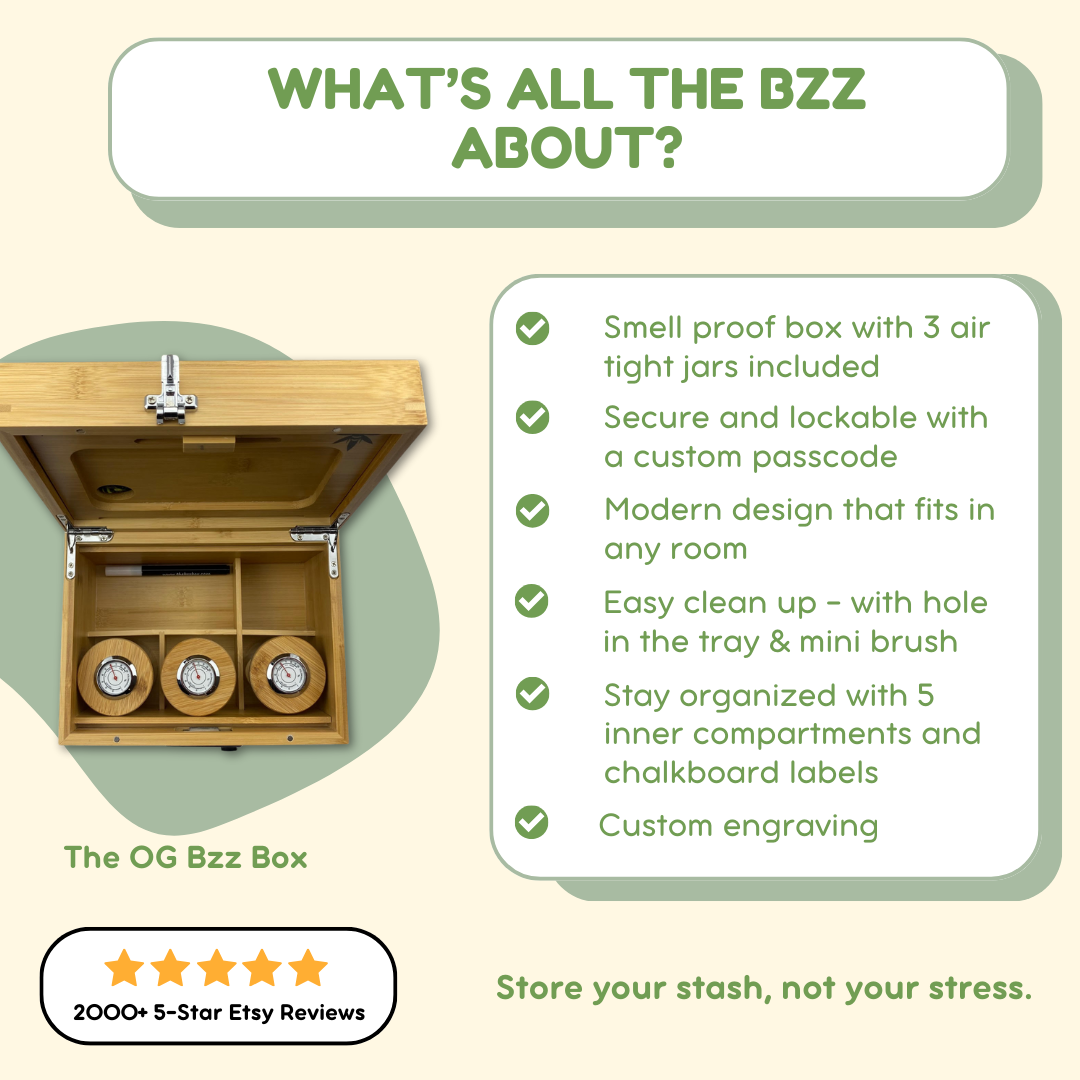 Hash Stash Boxes - Lockable & Smell Proof Boxes, Bzz Box