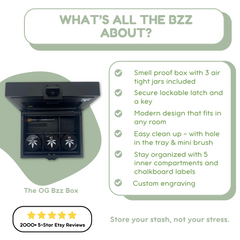 OG Black Bzz Box (Stash Box)