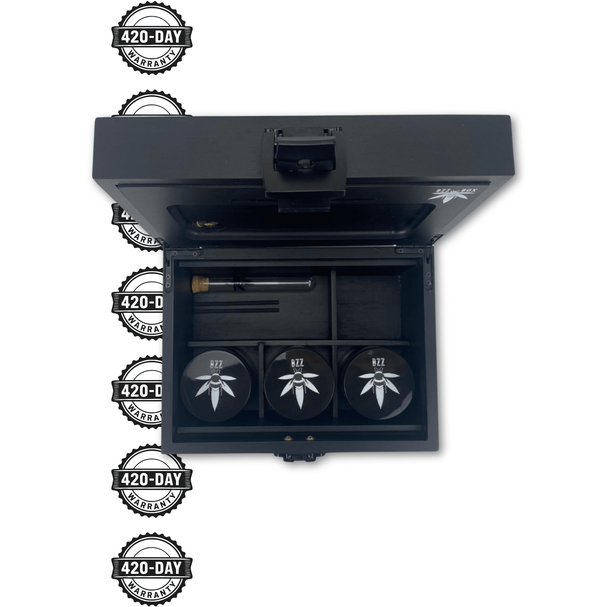 OG Black BzzBox -Artisan Craftsmanship, Lockable Smell-Proof Stash OG Black BzzBox -Artisan Craftsmanship, Lockable Smell-Proof Stash