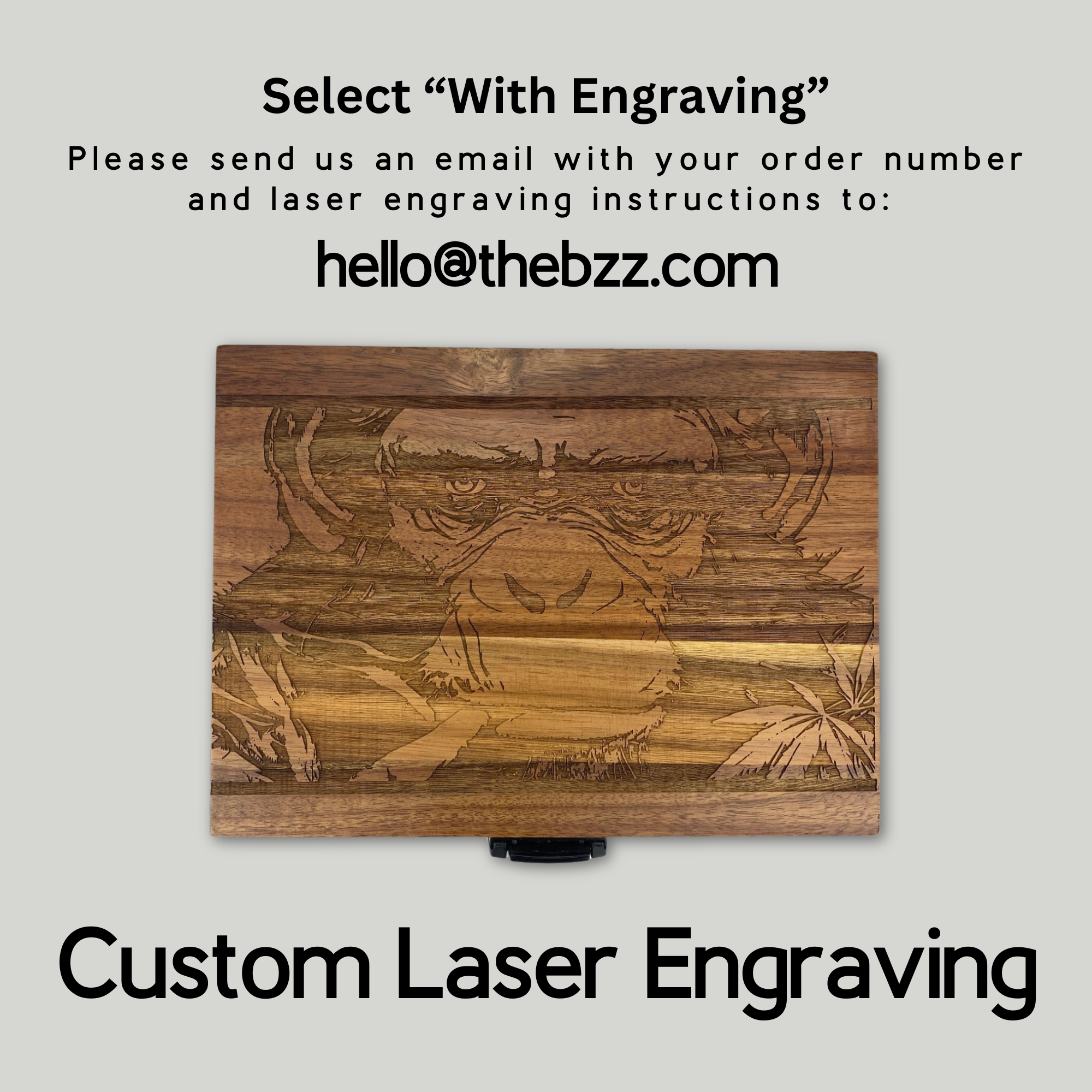 OG Dark Wood Bzz Box (Stash Box)
