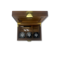 Dark Wood BzzBox + 3 Gun Metal Jars - Save $20
