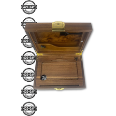 Dark Wood BzzBox + 3 Gun Metal Jars - Save $20