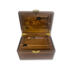 Dark Wood BzzBox + 3 Gun Metal Jars - Save $20