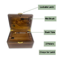 OG Dark Wood Bzz Box (Stash Box)