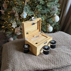 Large Bzz Box Stash Box | Smoking Accessories | Smell Proof Lock Box | Boxes & Bins |Storage & Organization | Bzz Box | Lock Box | Home & Living | smoking  Gift Idea | Stash Box l Rolling Tray l Three Stash Jars l 2 Pokers l Mini Brush l Chalk Marker