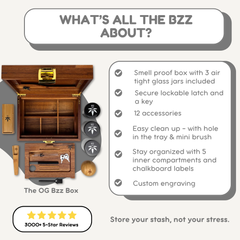 Summer Fun Bzz Box Bundle - Lockable Smell-Proof Stash Box