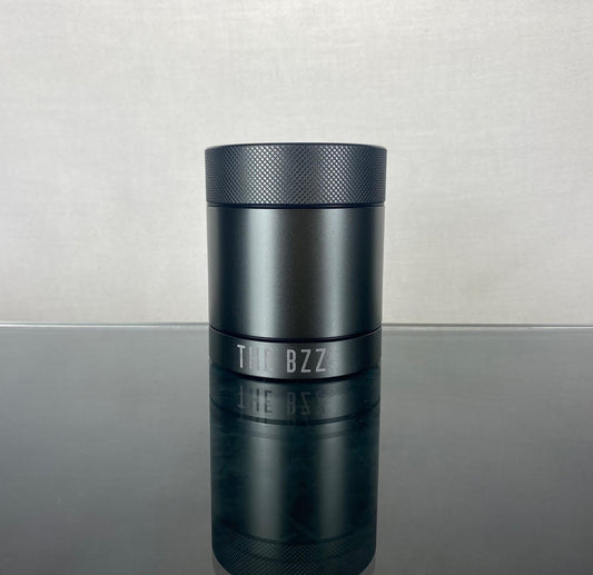 The Bzz Gun Metal Stash Jar - airtight - lightweight durable Aluminum Stash Jar