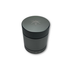 The Gun Metal Stash Jar, airtight and smell proof on a white background