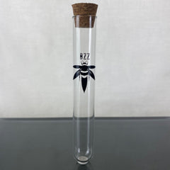 glass stash tube with cork lid - smell proof