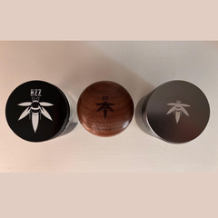 Walnut Grinder + Gun Metal Stash Jar + free Glass Stash Jar - Save 15%
