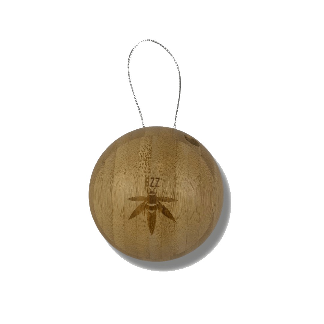 Our limited edition Bzz Ball Holiday ornament. Perfect for sharing with your friends this holiday season.