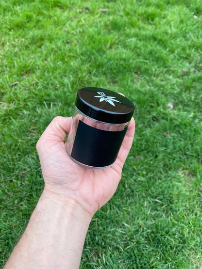 our stash jar featuring the chalkboard front for our medium and large Bzz Boxes.