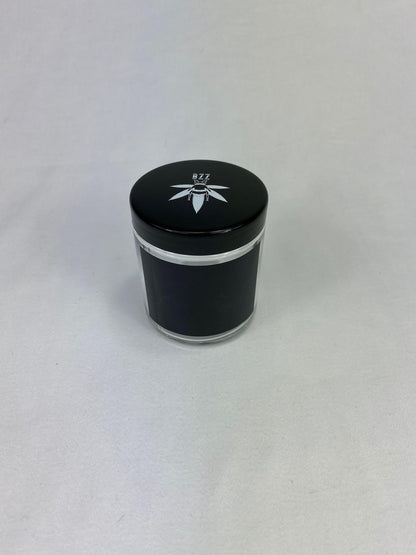 Our stash jar featuring the logo on the top that fits in our medium and large Bzz Boxes.